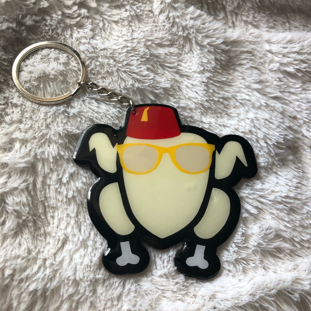 FRIENDS turkey keychain